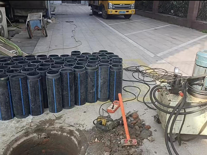 沙田PE置换管厂家 DN315置换管 非开挖管短管置换